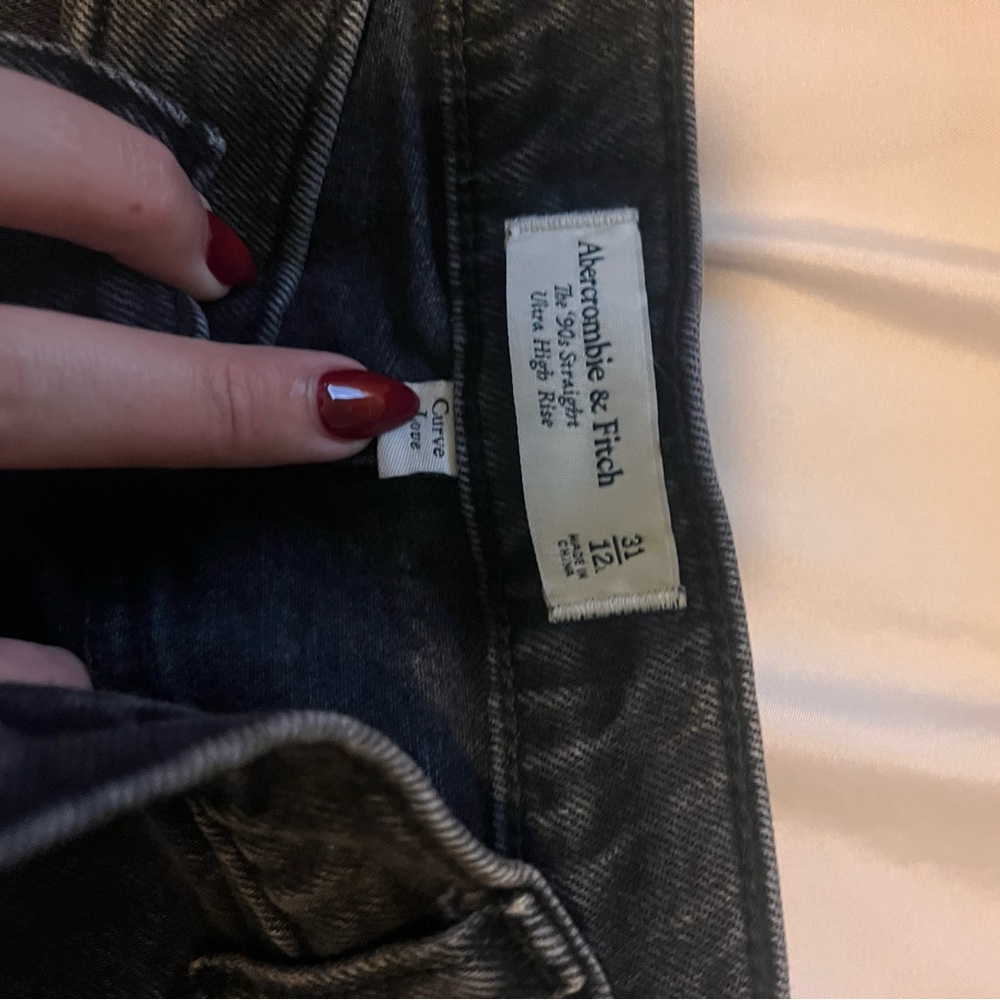 Abercrombie & Fitch High Rise Gray Jeans